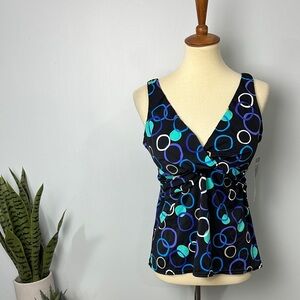 Slim Shaper Womens Tankini Swim Top NWT Size 18 Top Only